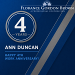 Ann Duncan - 4 years with FGB