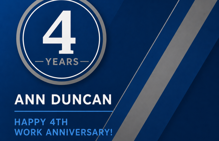 Ann – 4 years – 2026 Ann Duncan - 4 years with FGB